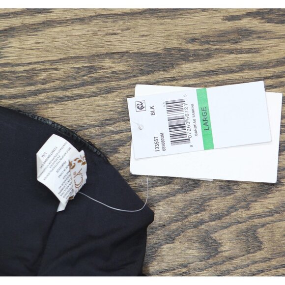 Becca Womens Standard Muse Bandeau Tankini Swim Top 733557 Black L - Picture 4 of 13